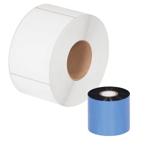 Bsc Preferred 2.52'' x 1476' Black Zebra Thermal Transfer Ribbons - Wax, 36PK THT104